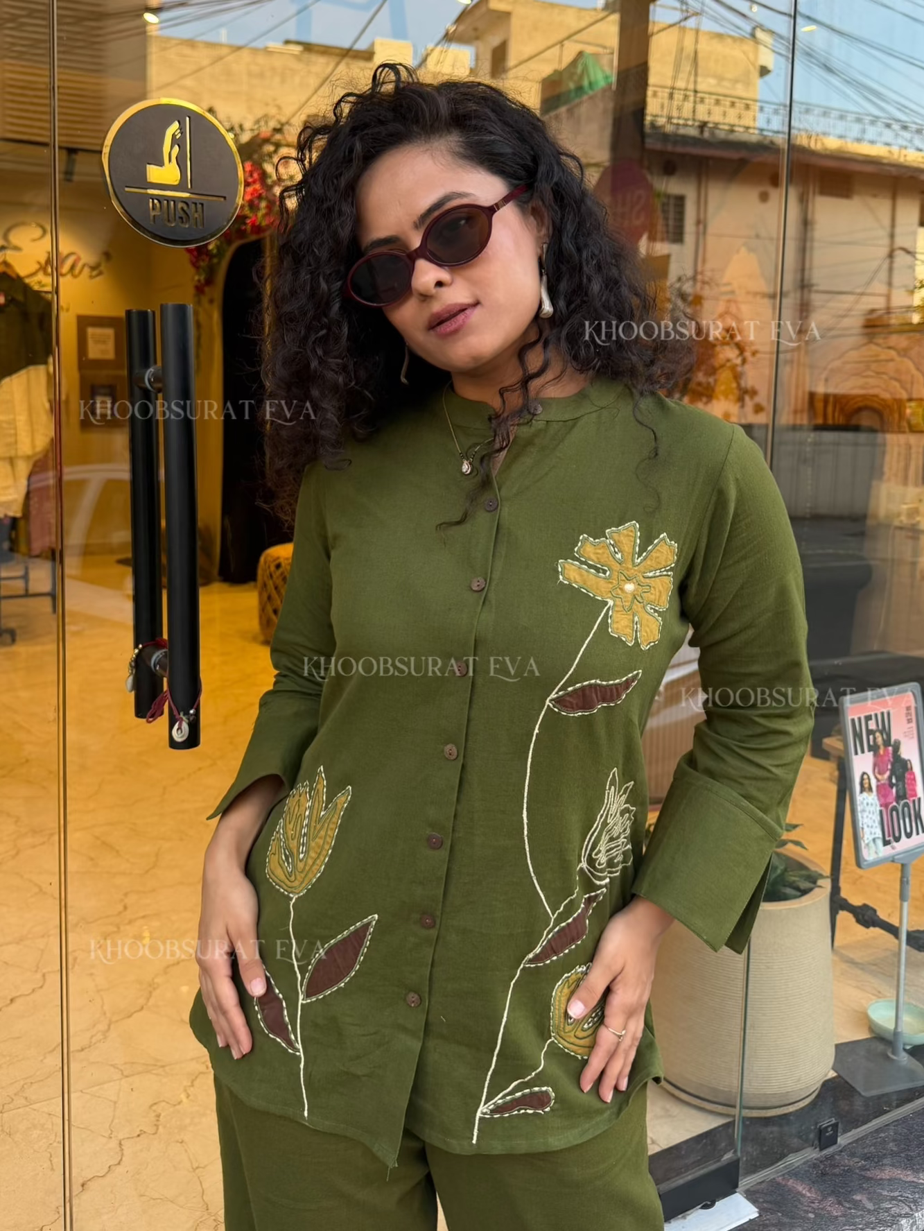 SOFIA GREEN COORD SET