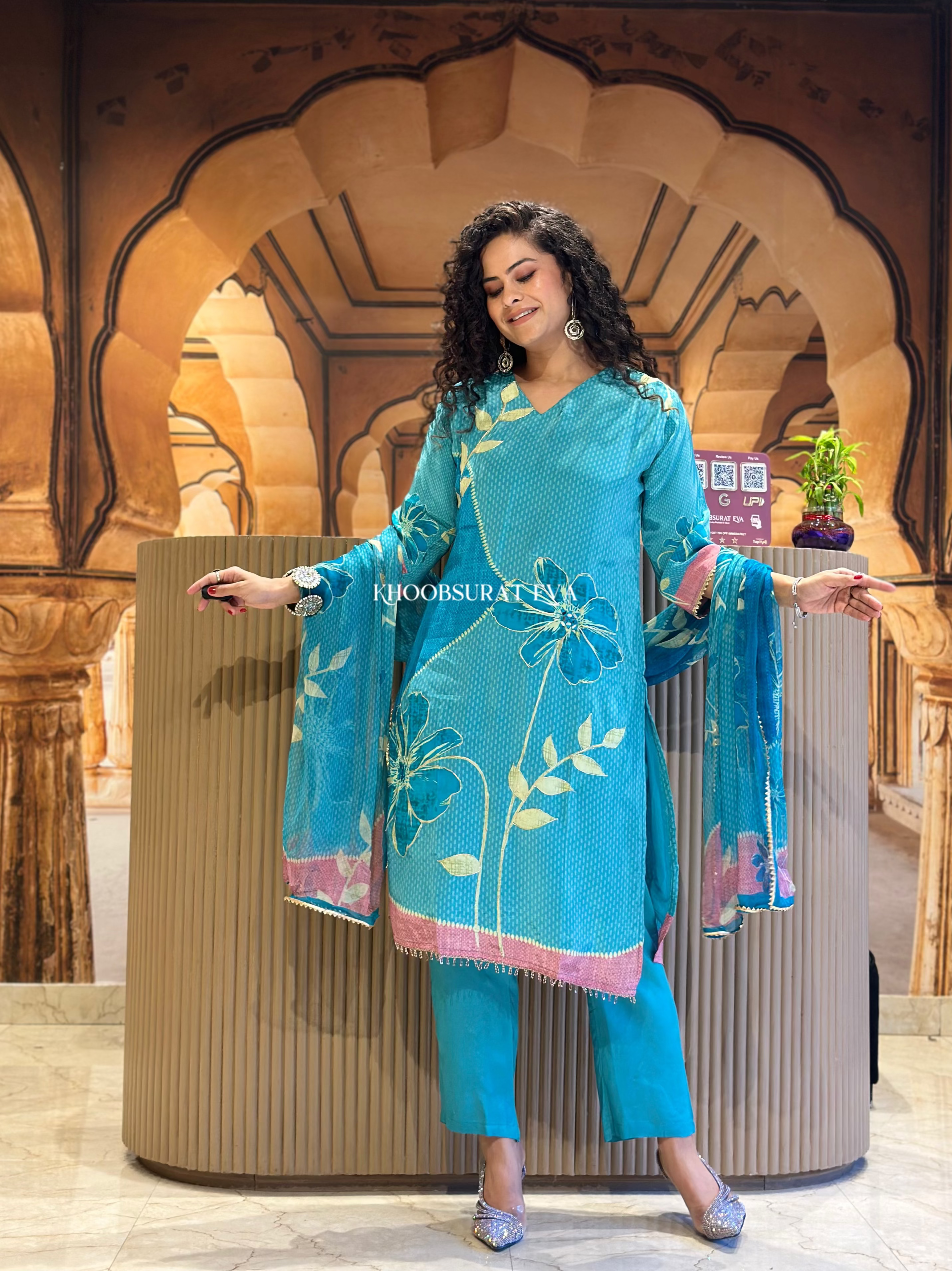 Rukmini Festive Dupatta Set