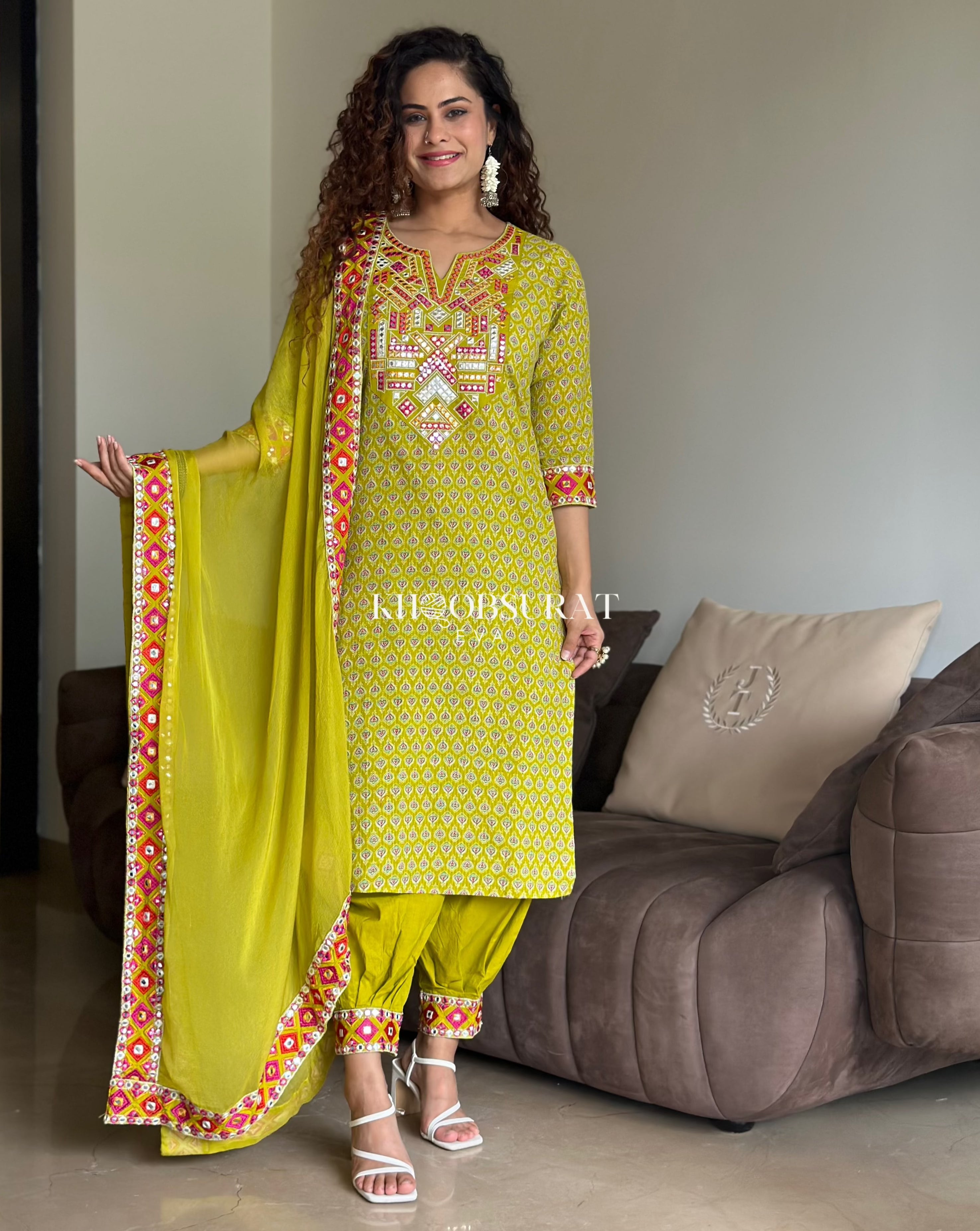 Kalki fashion Kurta With Afghani Salwar 