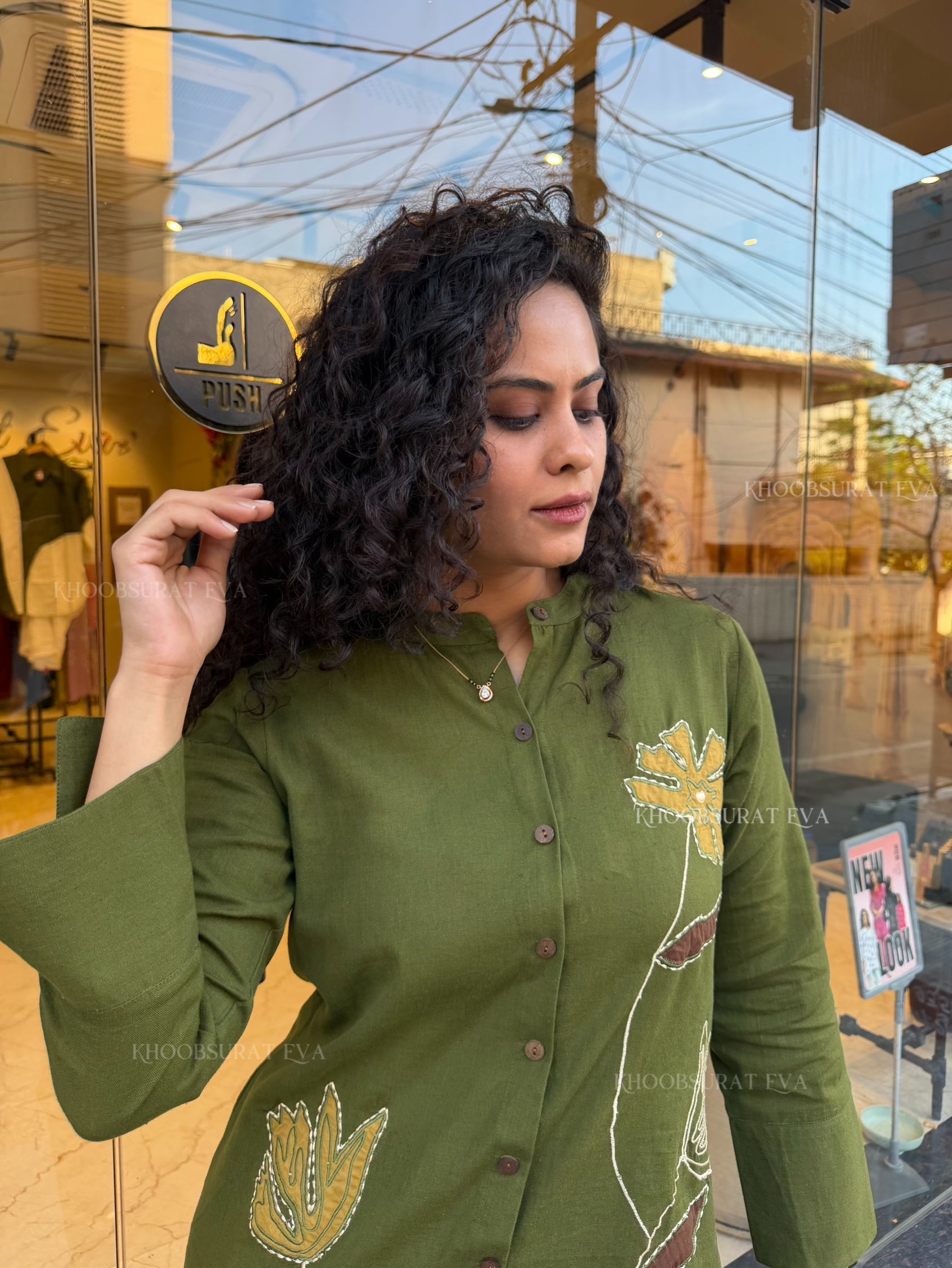 SOFIA GREEN COORD SET