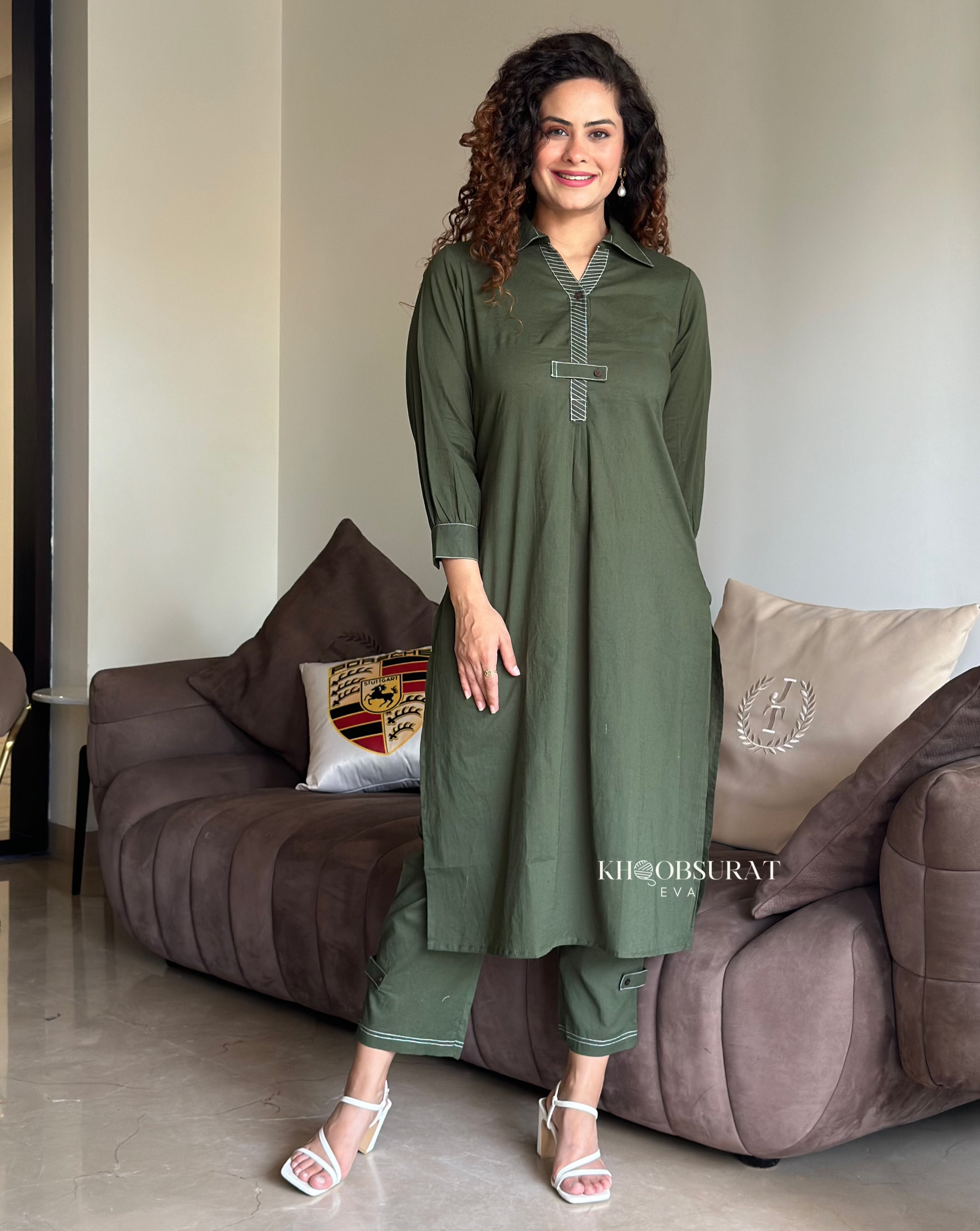 Sunny Seasons Green Kurta Set