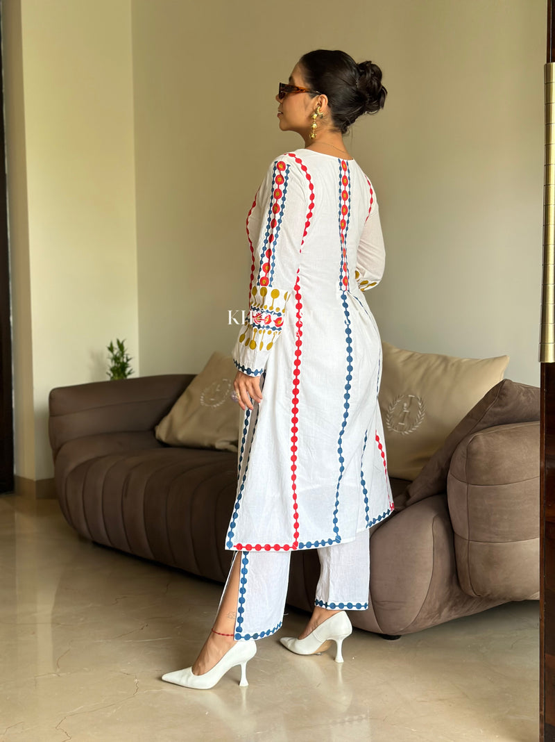 Anokhi Adorn White kurta set