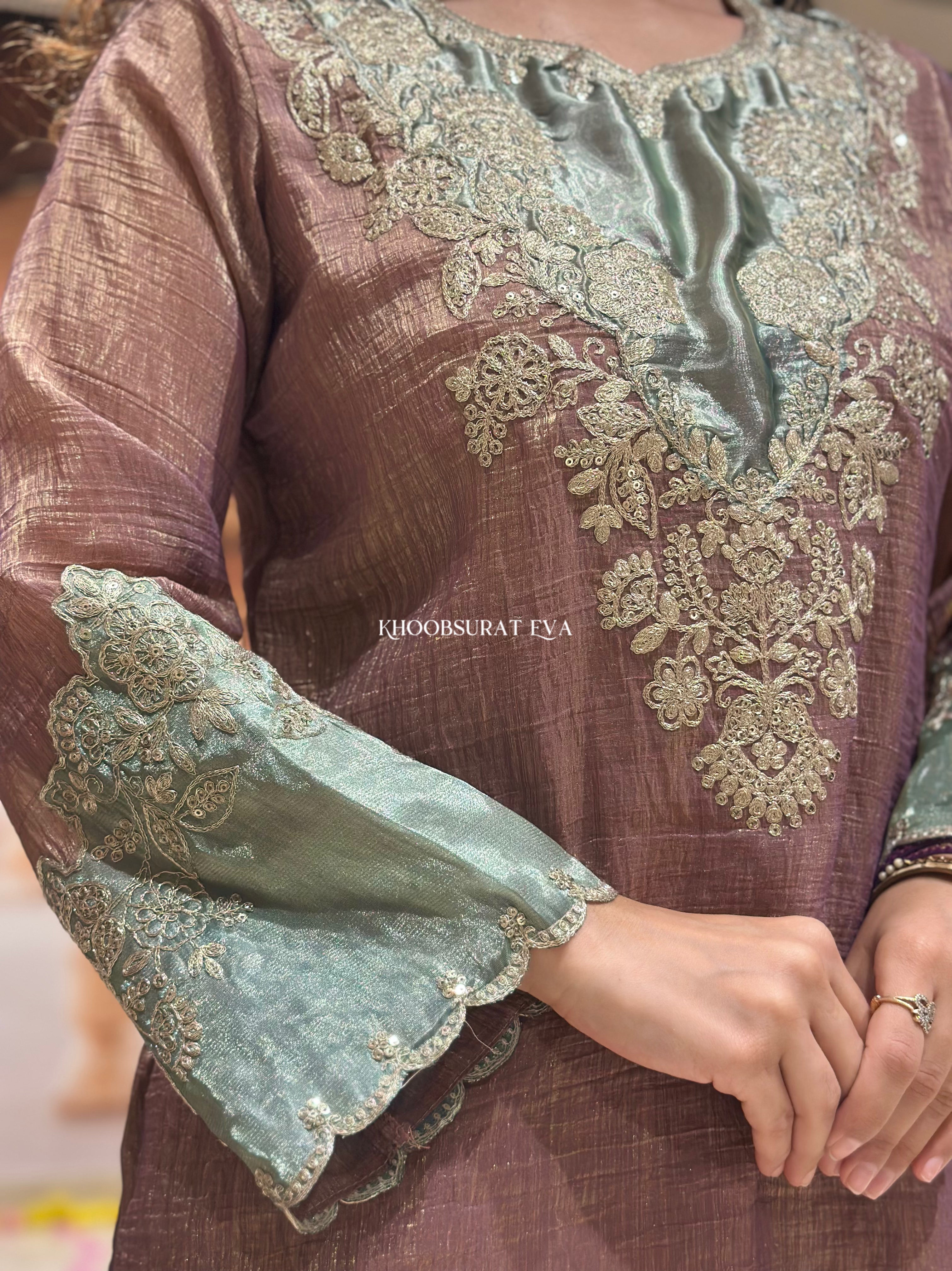 Bridal Beauty Rose Suit Set