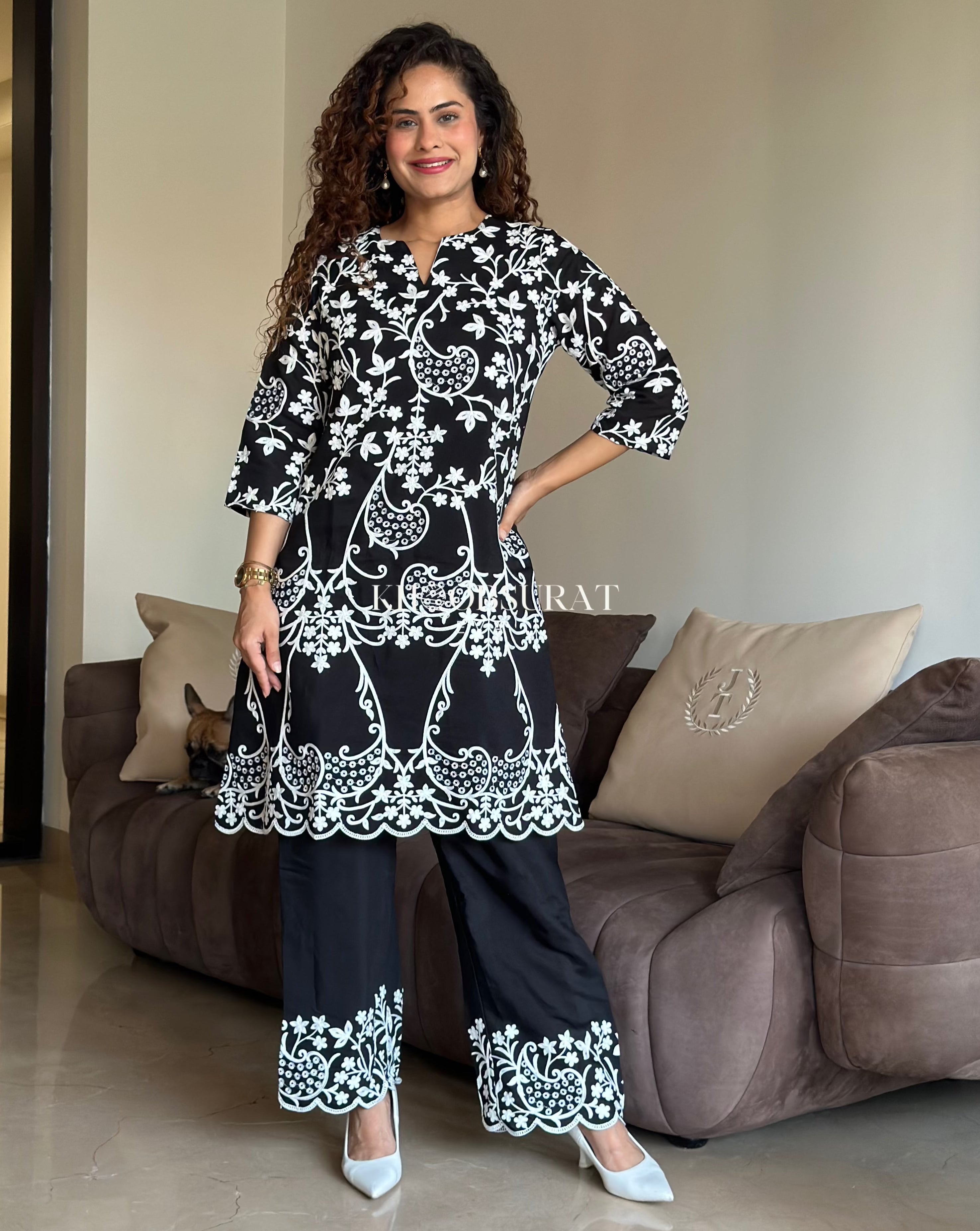 Gauri Silk Black Co-ord Set