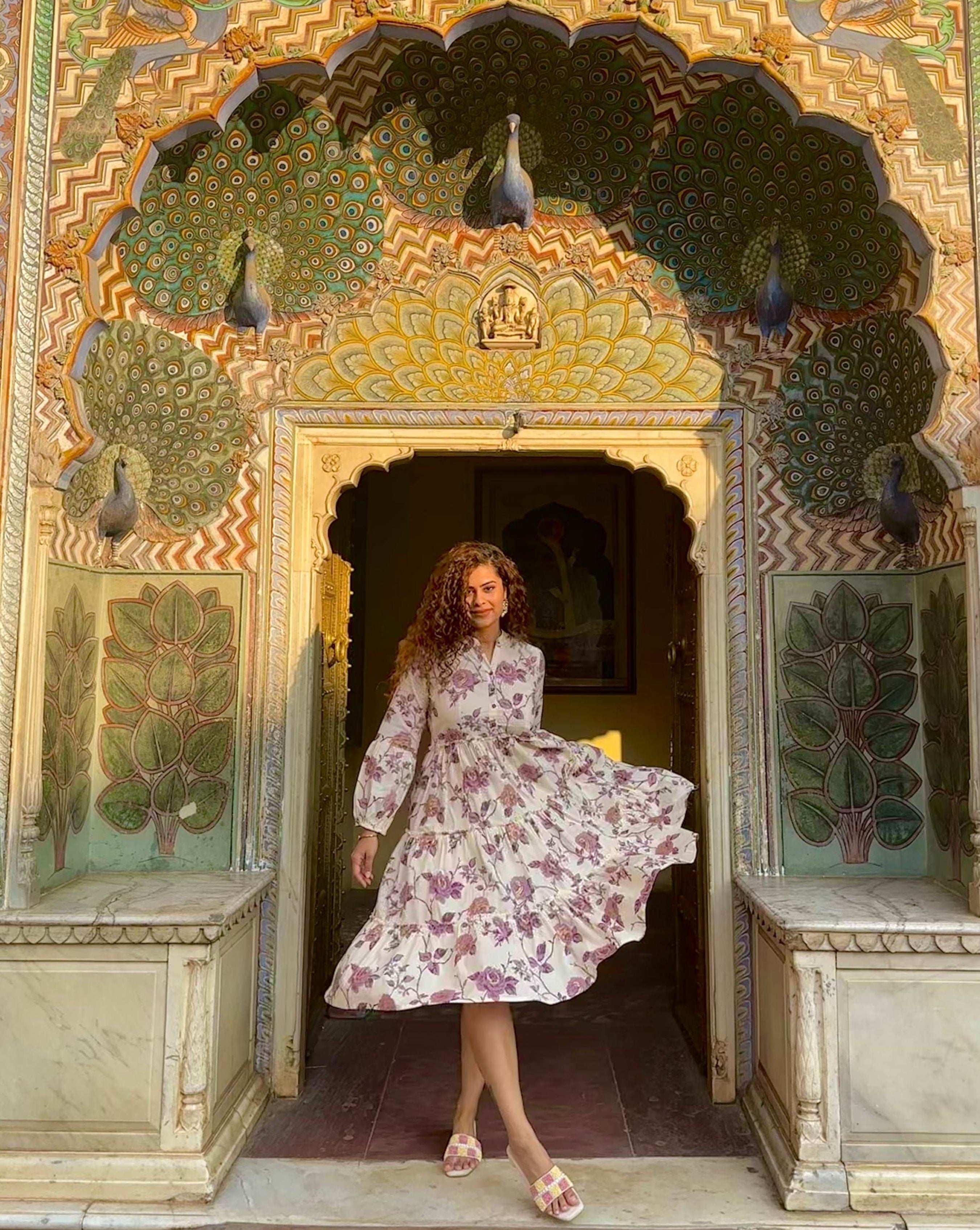 Boho Bloom Pink Dress