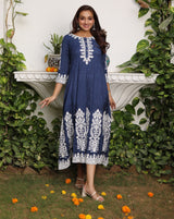 Shop Long Embroidered Dress